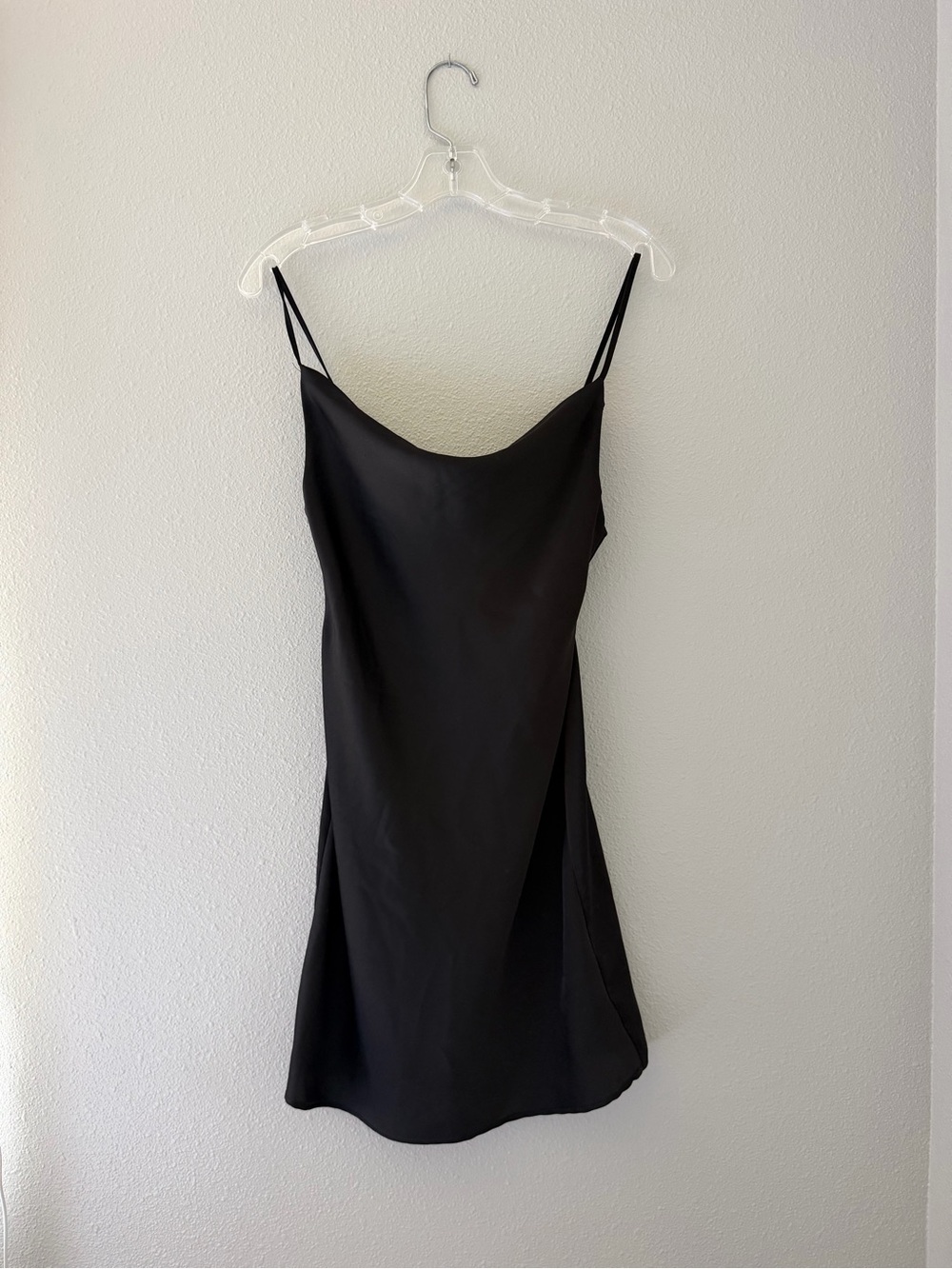 Urban Outfitters Black Mallory Cowl Slip Dress